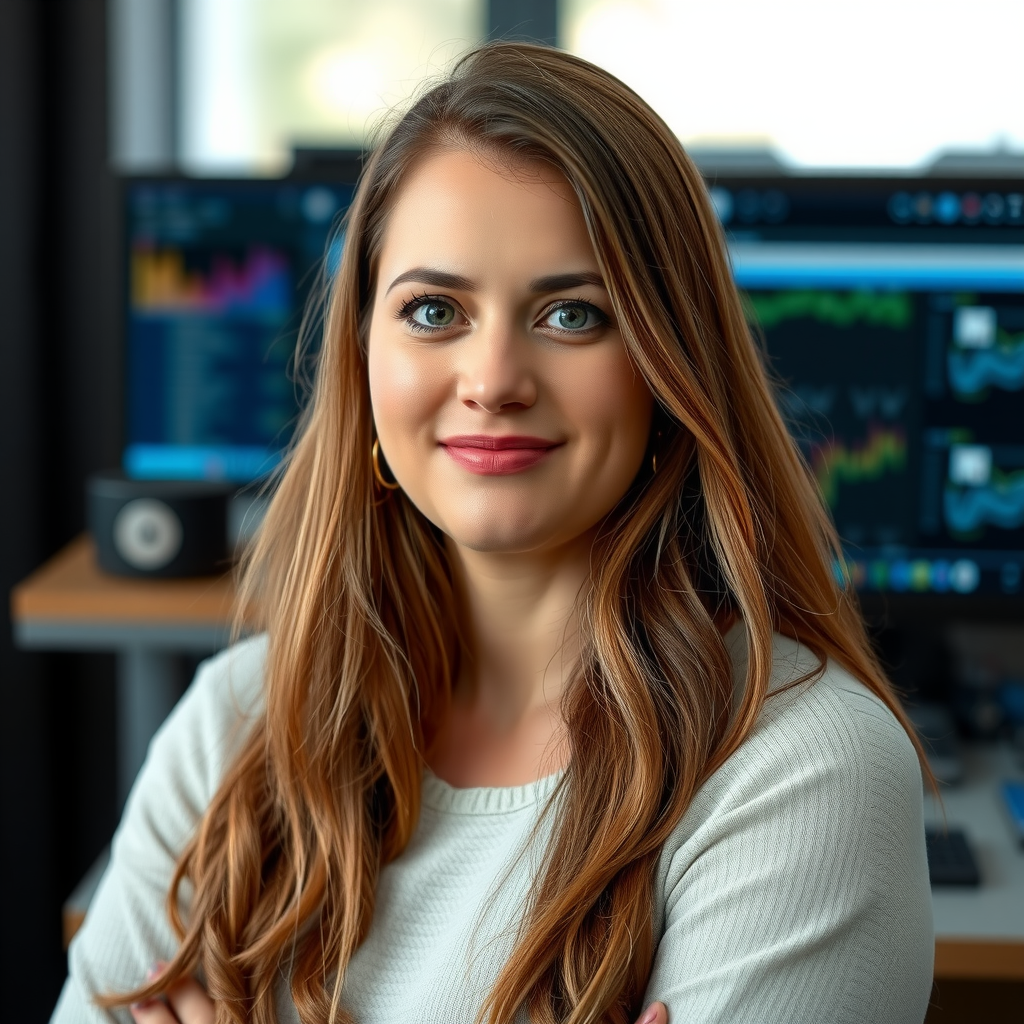 Portrait of Émilie Durand, Technical Writer and Editor at SoScan, specialist in software development content